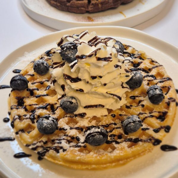 Belgiški vafliai apvalus