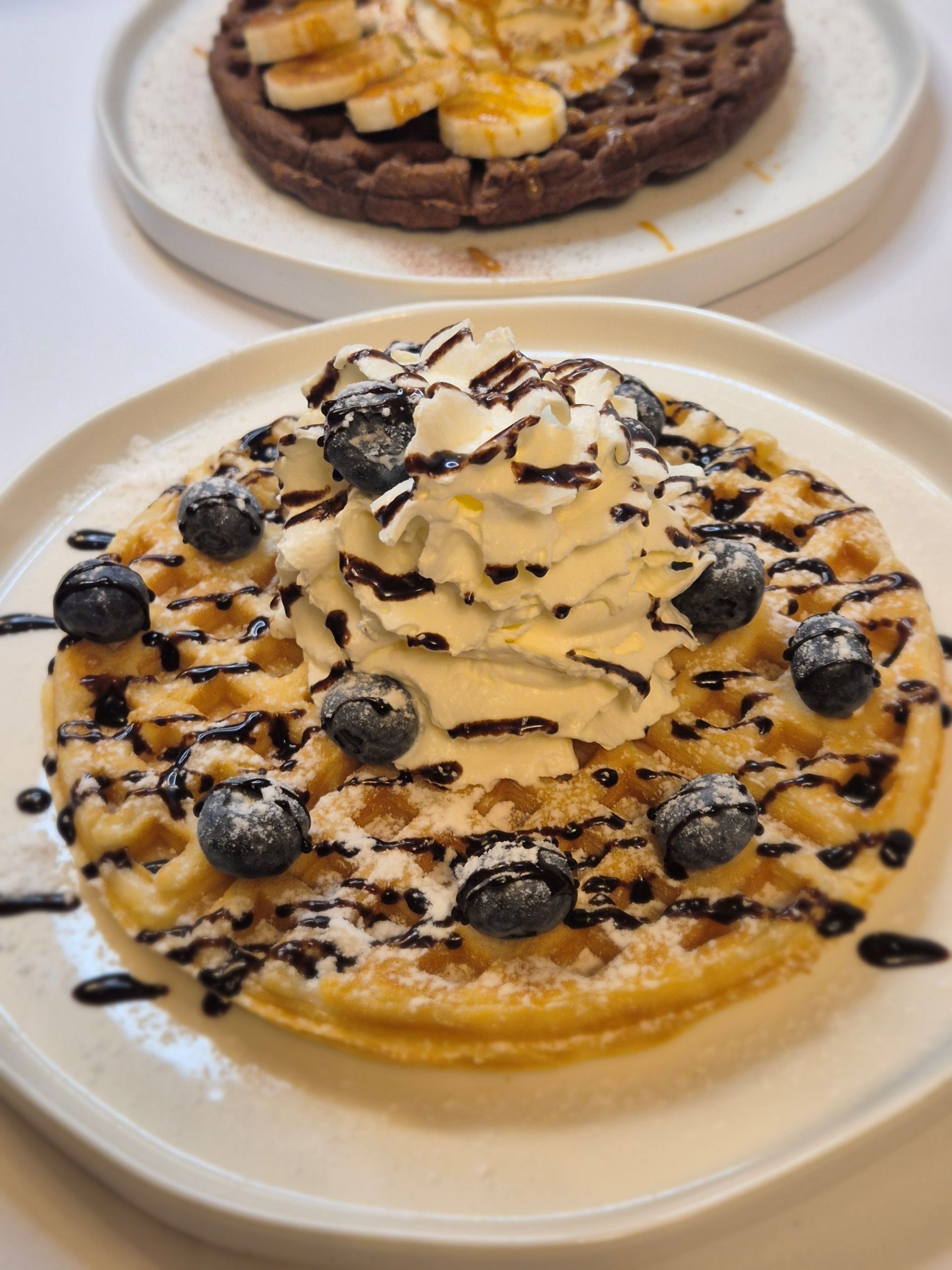 Belgiški vafliai apvalus